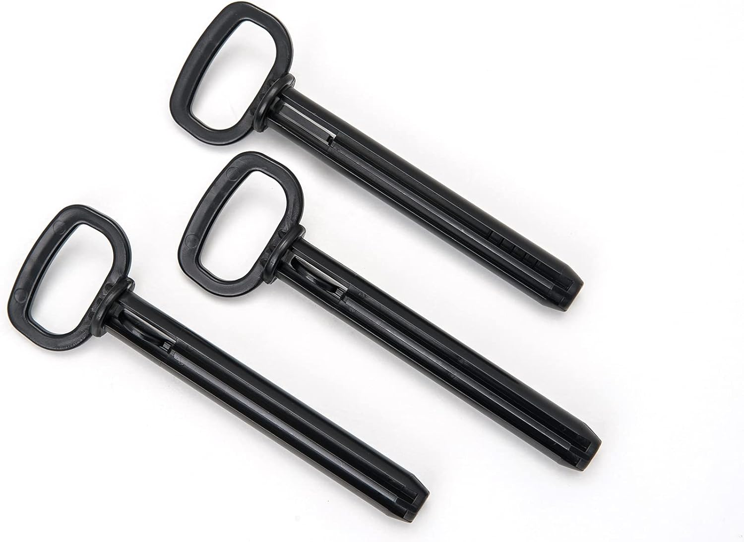 Lot De 3 Boulons D'attelage Pour Tracteur à Pédales – En Plastique Noir Résistant – 140 Mm – Compatible Kiddy, Farmtrac, Unimog – Pièce De Rechange Indispensable